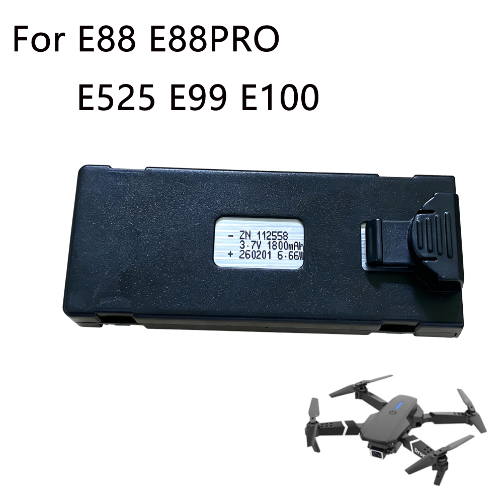 Drone E88 Rc Quadcopter - E88 Drone Battery 3.7V 1800mAh Rechargeable