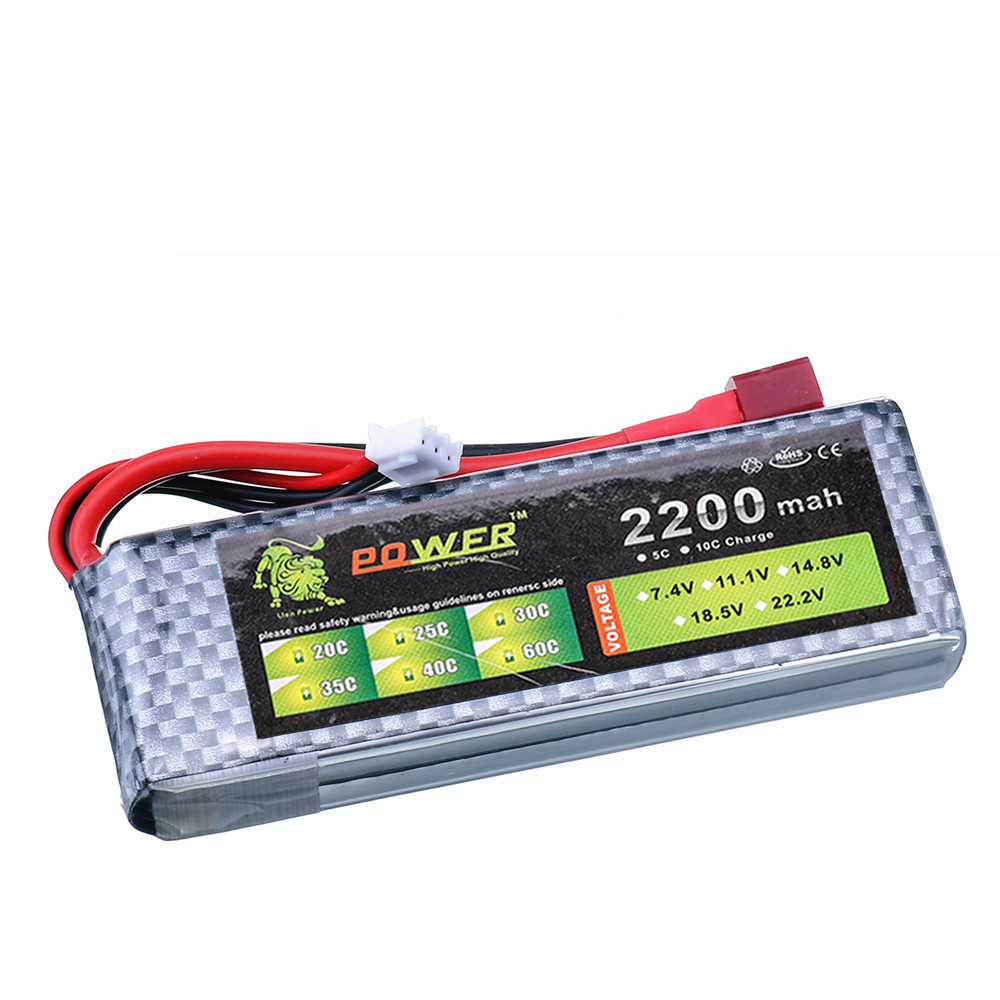 7.4v 2200mAh 45C LiPo Battery  - Drone Rc Boat recension och pris