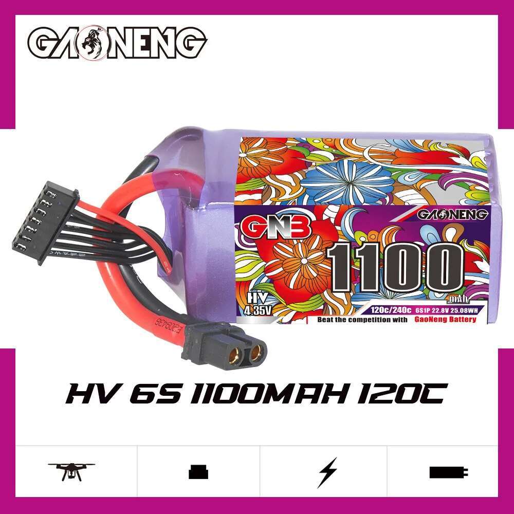 2Pcs GNB 6S Lipo Battery 22.8V - Analog Fpv Transmitter recension och pris