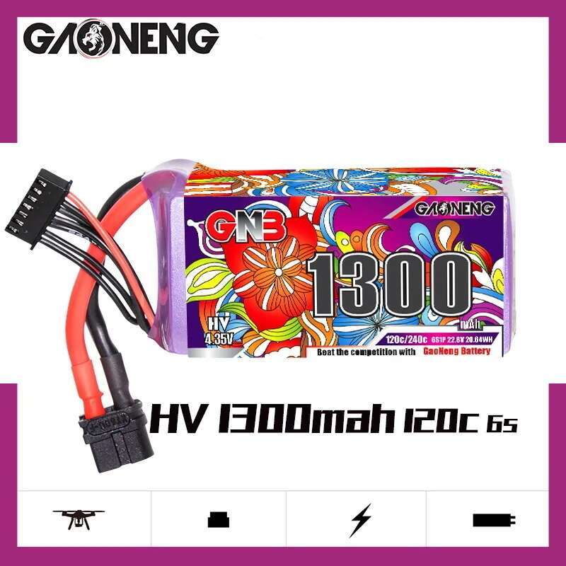 2Pcs GNB 6S Lipo Battery 22.8V - Analog Fpv Transmitter recension och pris