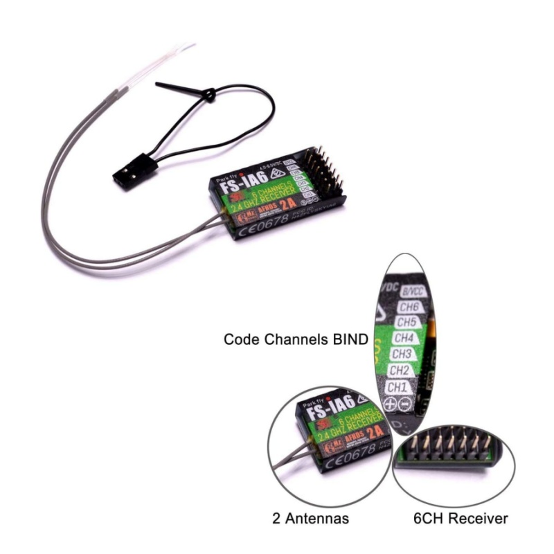 Flysky FS-IA6 Receiver 6CH Dua - Drone Rc Battery recension och pris