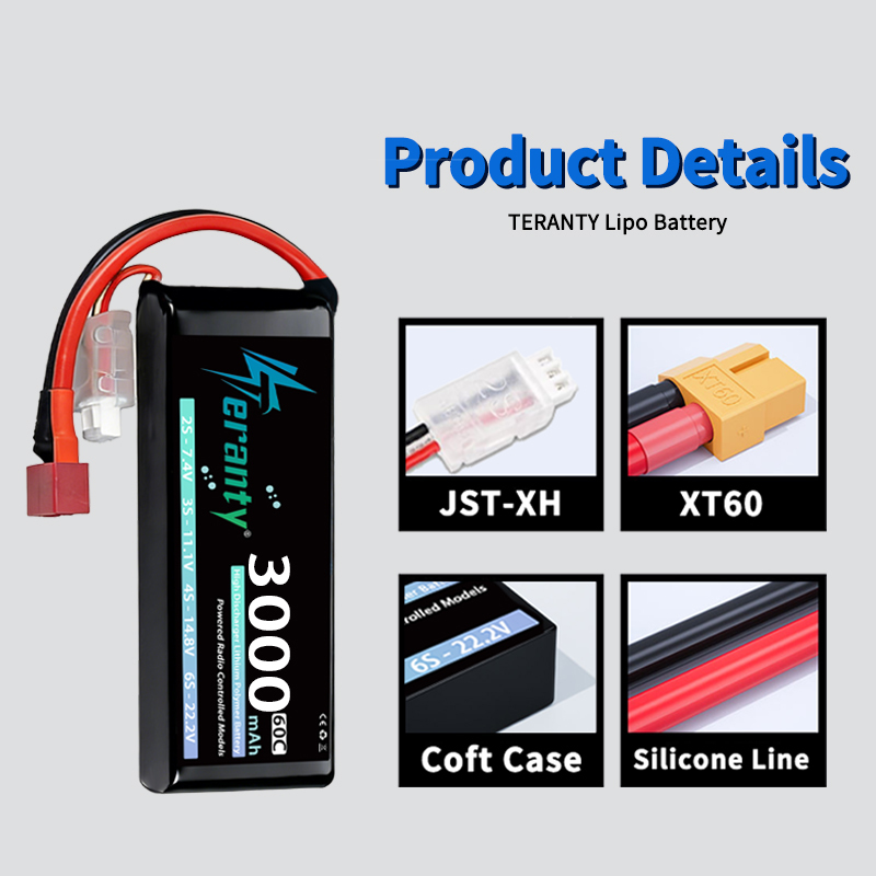 TERANTY 2S 3000mAh Lipo Batter - Analog Fpv Transmitter recension och pris