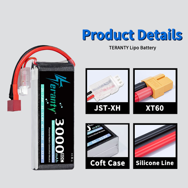 TERANTY 2S 3000mAh Lipo Batter - Analog Fpv Transmitter recension och pris