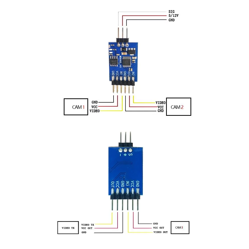 5.8G 3 Channel Video Switcher  - Drone Rc2 recension och pris