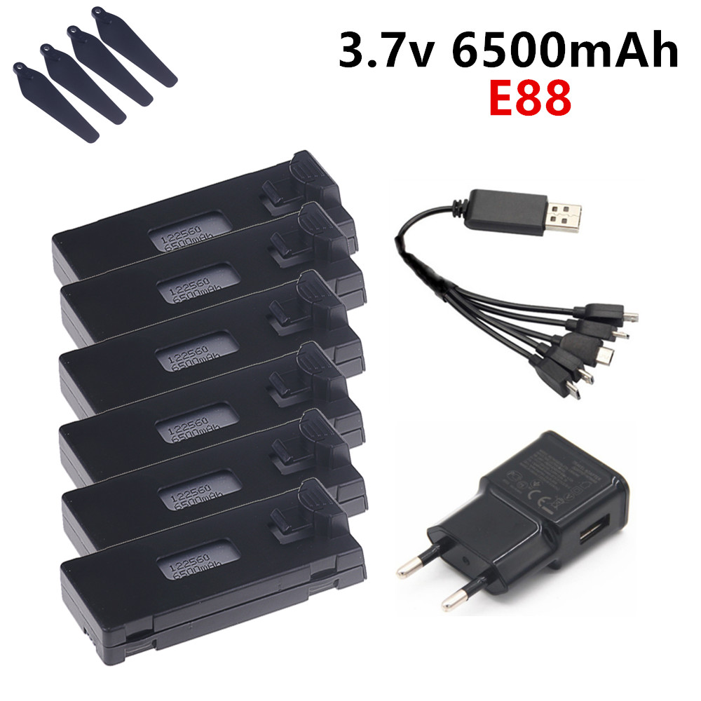 3.7V 6500mAh Lipo Battery For  - Drone E88 Rc Quadcopter recension och pris