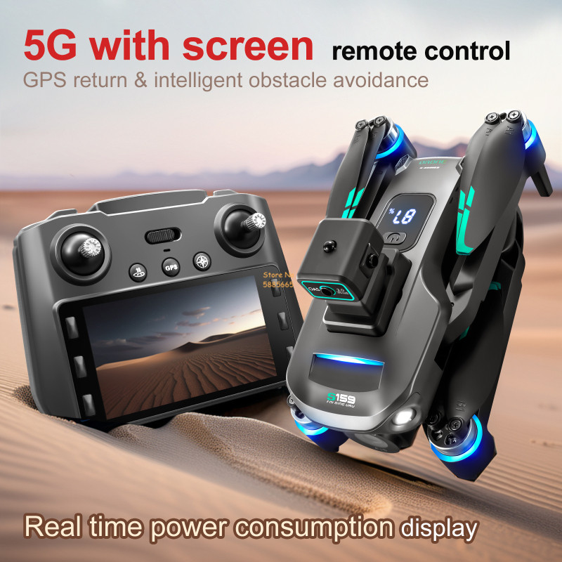 8K Dual Camera 5G WIFI FPV Rem - Drone Rc With Screen recension och pris
