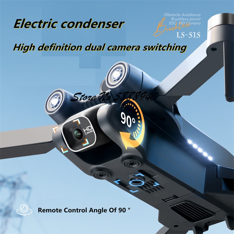 6K Optical Flow Brushless Fold - Drone S1S Rc Quadcopter recension och pris