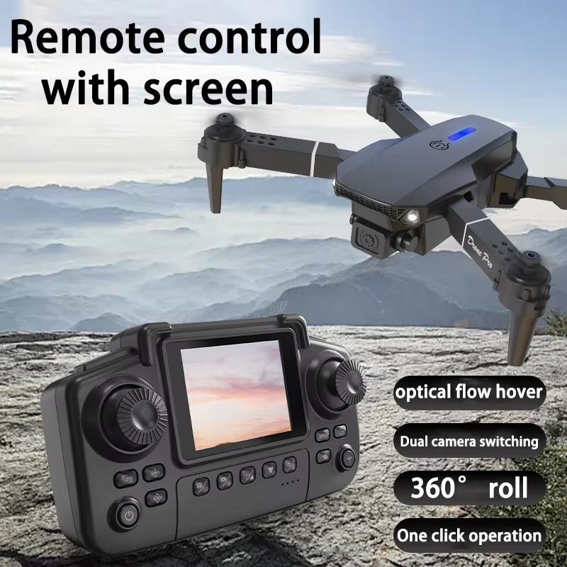 2026 Professional 6K Wide Angl - Drone E88 Rc Quadcopter recension och pris