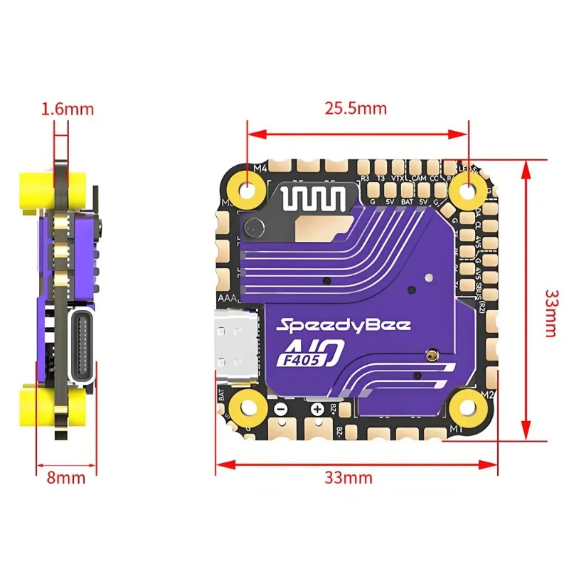 SpeedyBee F405 AIO Flight Cont - Drone Rc2 recension och pris