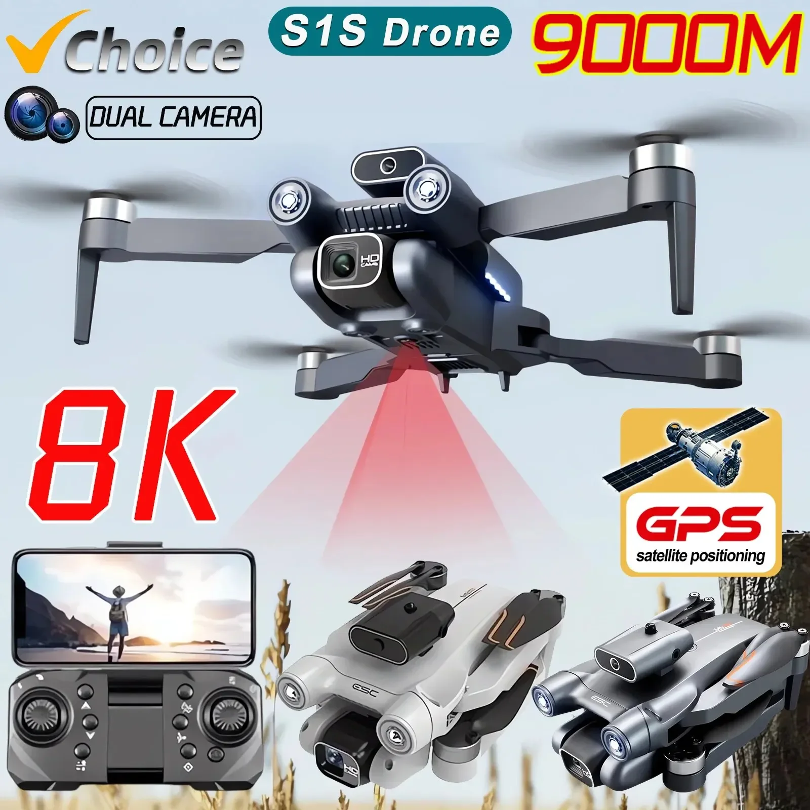 S1S Brushless Drone 4k Profess - Drone S1S Rc Quadcopter recension och pris