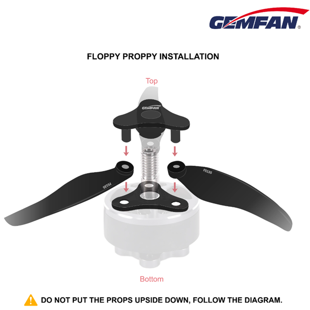 Folding Propeller 5135 Gemfan  - Drone Rc Folding recension och pris