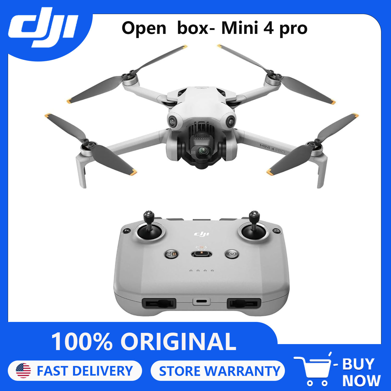 Open Box-DJI Drones Mini 4 Pro - Drone Dji Rc N2 recension och pris