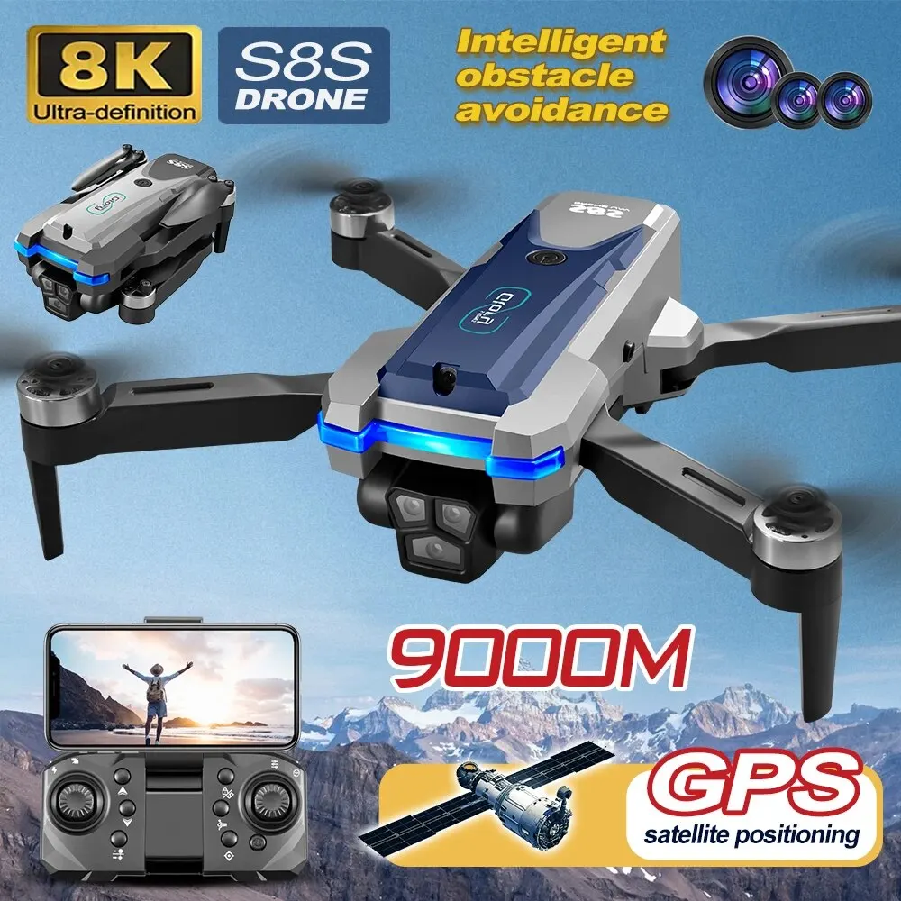 S8S GPS Drone 5G Wifi 8K HD Du - Drone Rc With Screen recension och pris