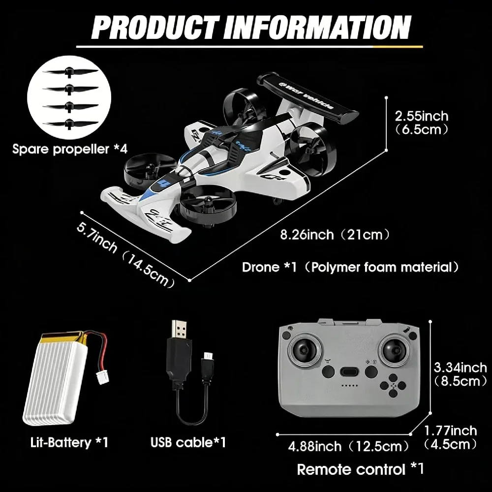 2 in 1 RC Flying Drone Car Dua - Rc Drone And Flying Car recension och pris
