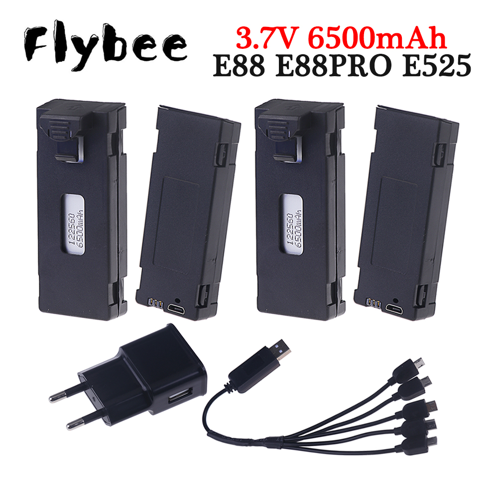 Rechargeable 3.7V 6500mAh Batt - Drone E88 Rc Quadcopter recension och pris